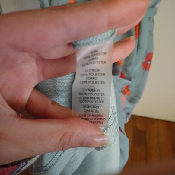 Calvin Klein Floral Flutter Sleeve Dress Size 6 - Picture 4 of 6